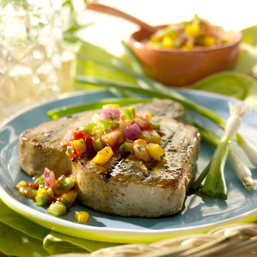 food photography - tuna steak
