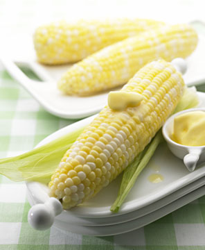 corn and butter food photography