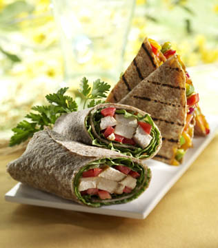 chicken wraps - food photography