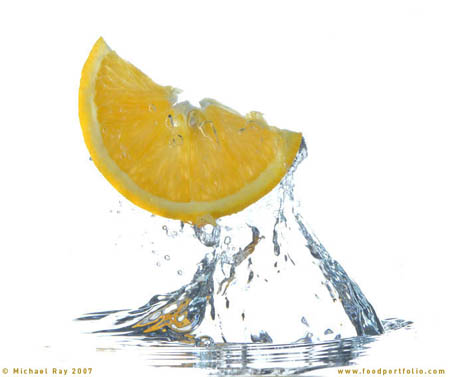 Food photography fruit splash lesson