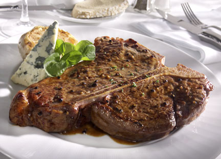 T bone steak - food photography