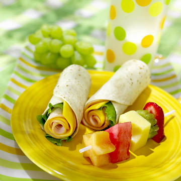 food photo - wraps on yellow plate